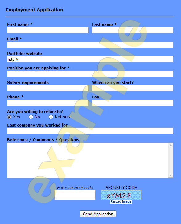 new hire sample form